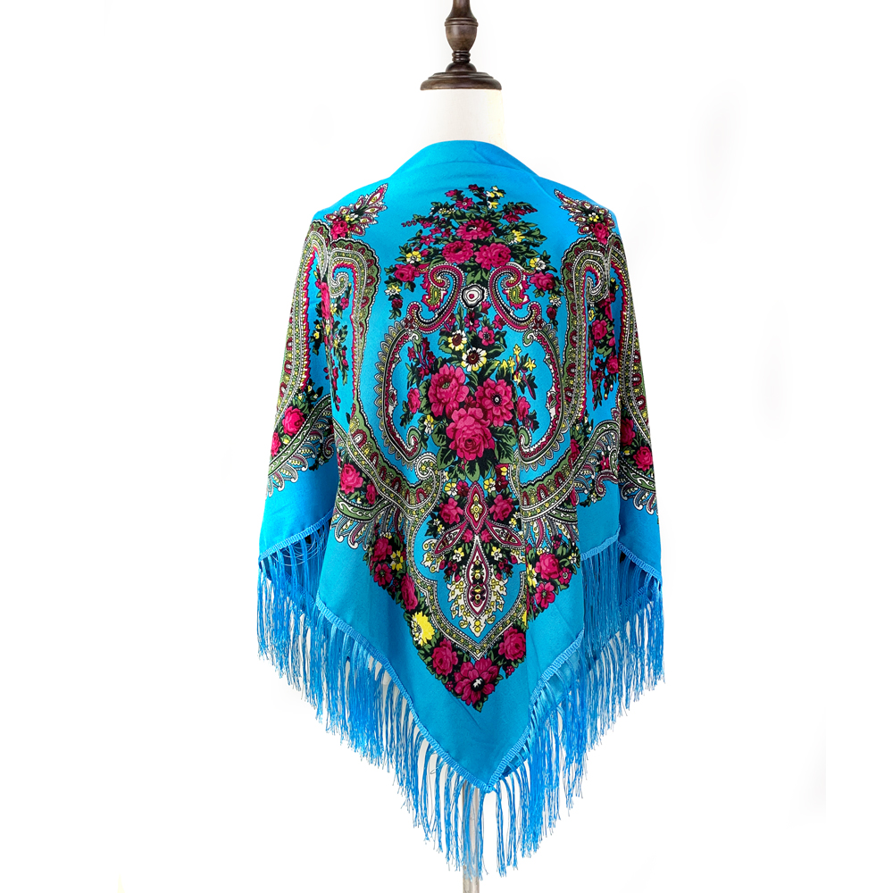Bandana Cotton - 135*135cm Russian National Square Scarf Women
