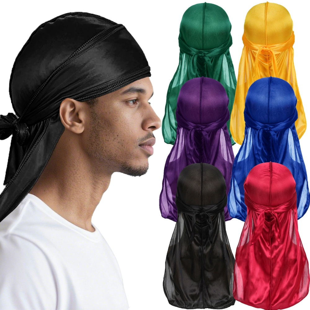 Men's Silk Durag Bonnet Bandan - Bandana Doo Rag のレビューと価格