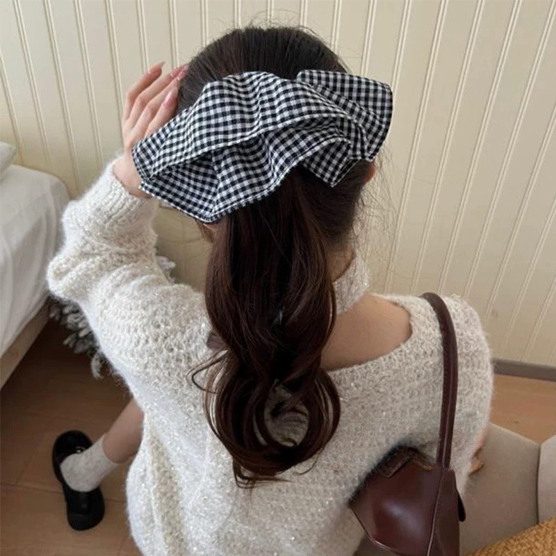 Extra Large Plaid Hair Ties El - Silk Tie Striped のレビューと価格