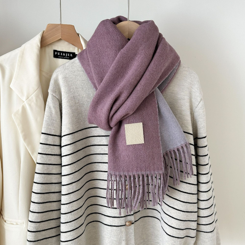 New Luxury Design Wool Scarf W - Muffler Men Wool のレビューと価格