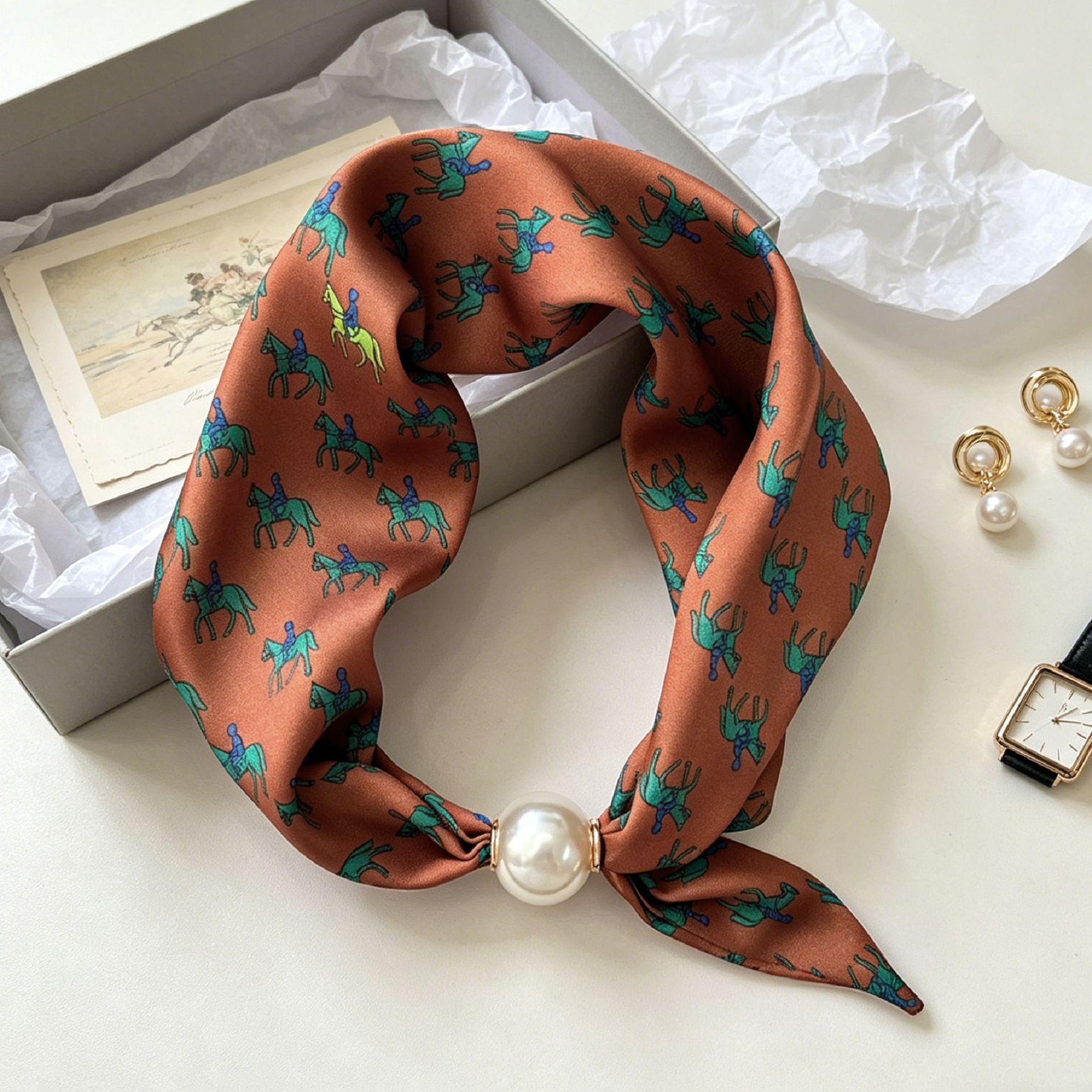 Luxury Knight Pearl Magnetic S - Ascot Neck Scarf のレビューと価格