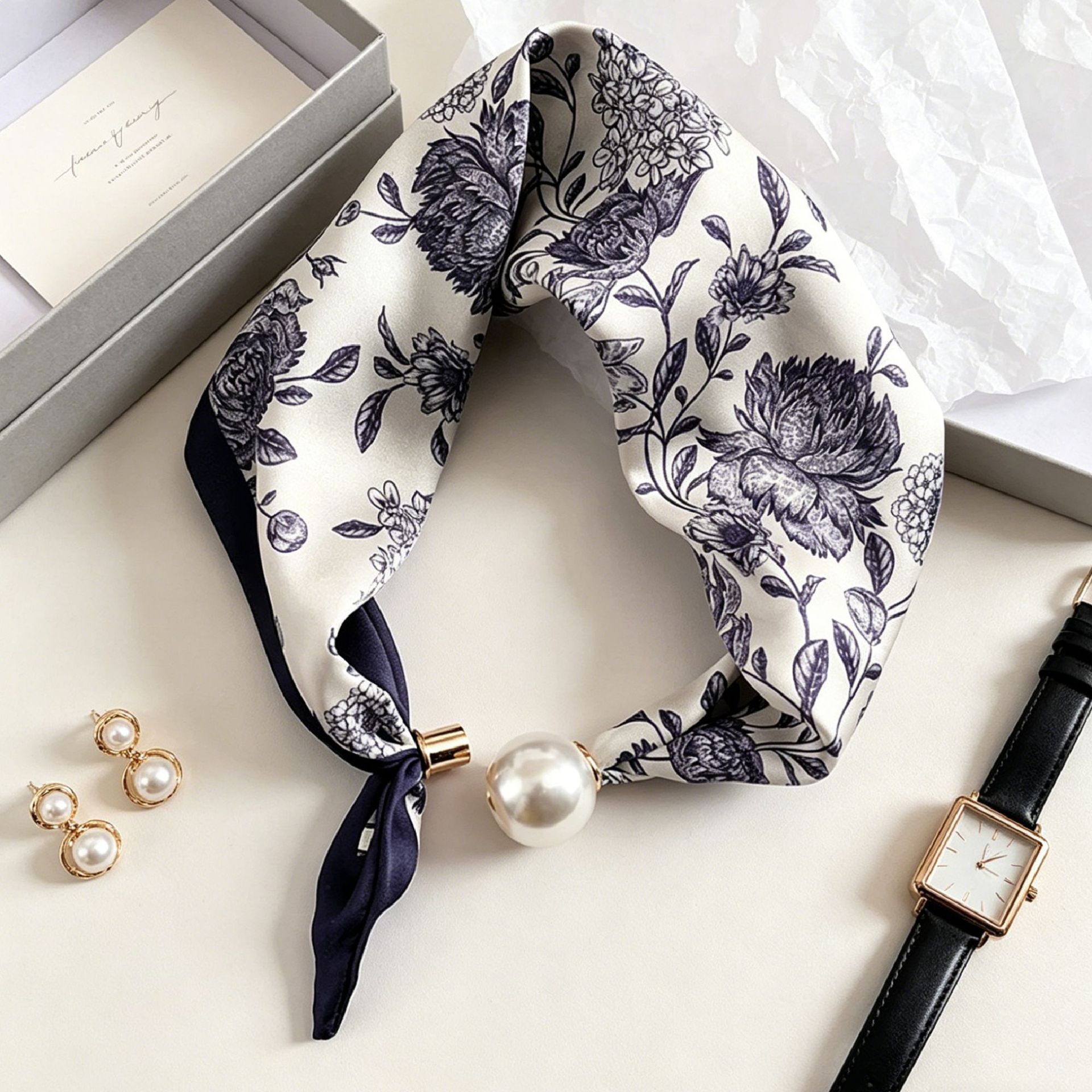 Luxury Knight Pearl Magnetic S - Ascot Neck Scarf のレビューと価格