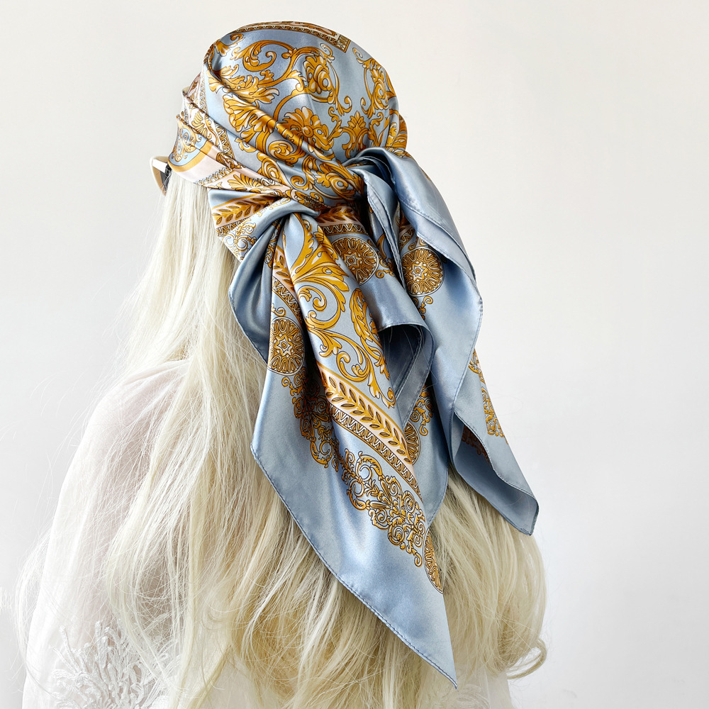 Silk Shawl Satin Square Scarf  - Silk Neck Scarf のレビューと価格