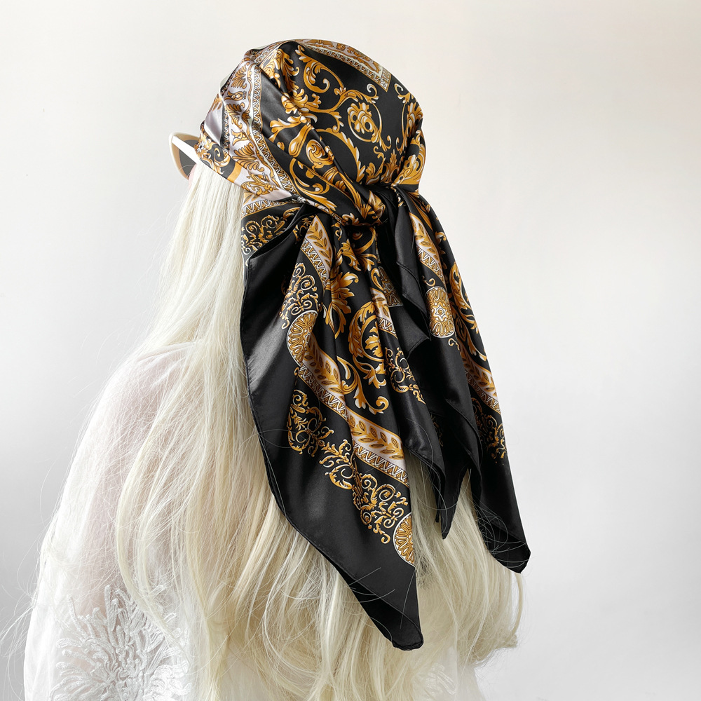 Silk Shawl Satin Square Scarf  - Silk Neck Scarf のレビューと価格