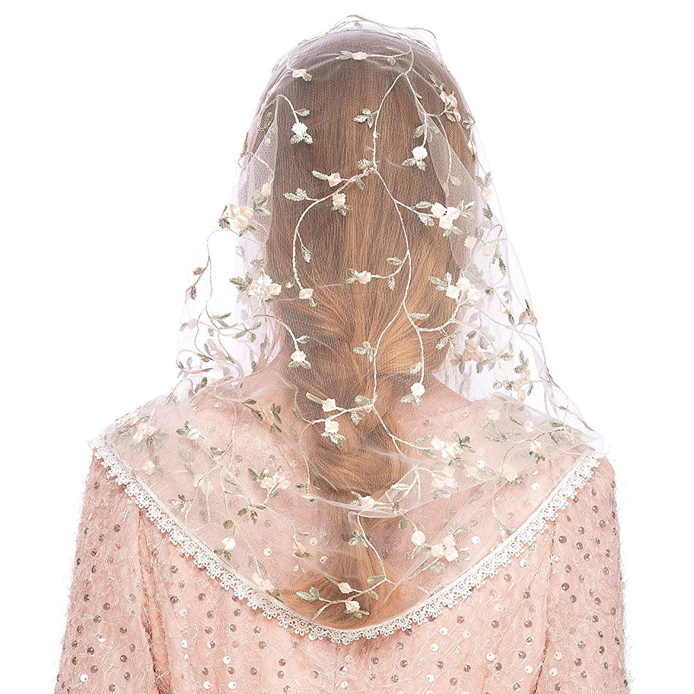 Women Chapel Veils Lady Mantil - Infinity Scarf Knit のレビューと価格