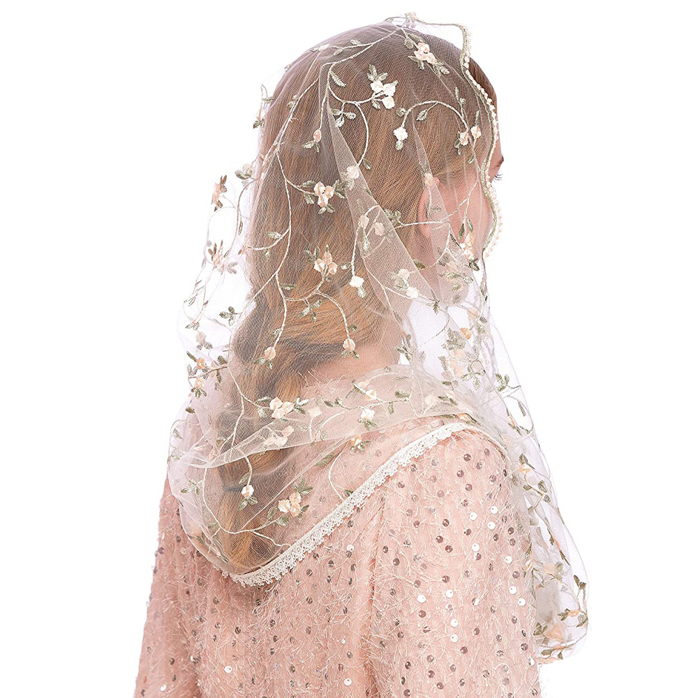 Women Chapel Veils Lady Mantil - Infinity Scarf Knit のレビューと価格