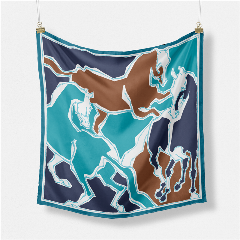Twill Silk Scarf Woman Three H - Scarf Silk Square のレビューと価格