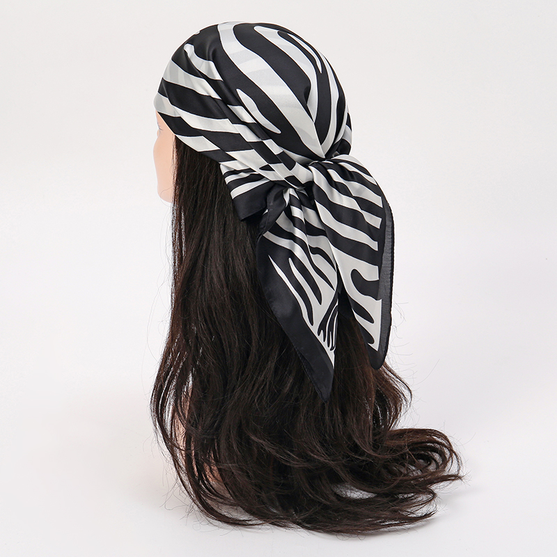 2025 Beach Hijab Stoles Silk S - Silk Tie Striped のレビューと価格