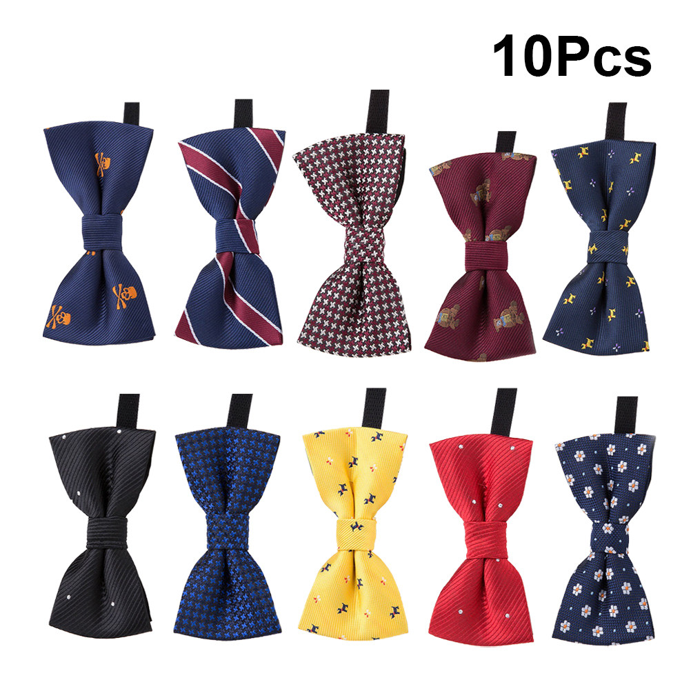 10Pcs Children's Small Bow Tie - Bow Tie Pre Tied のレビューと価格