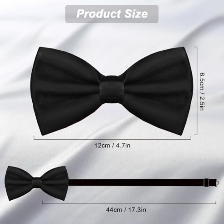WOXVM Men's Bow Ties Solid Col - Bow Tie Pre Tied のレビューと価格