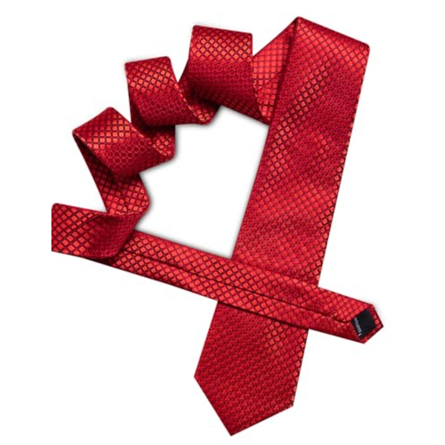 Men Plaid/Striped Ties Set Sil - Pocket Square Set のレビューと価格