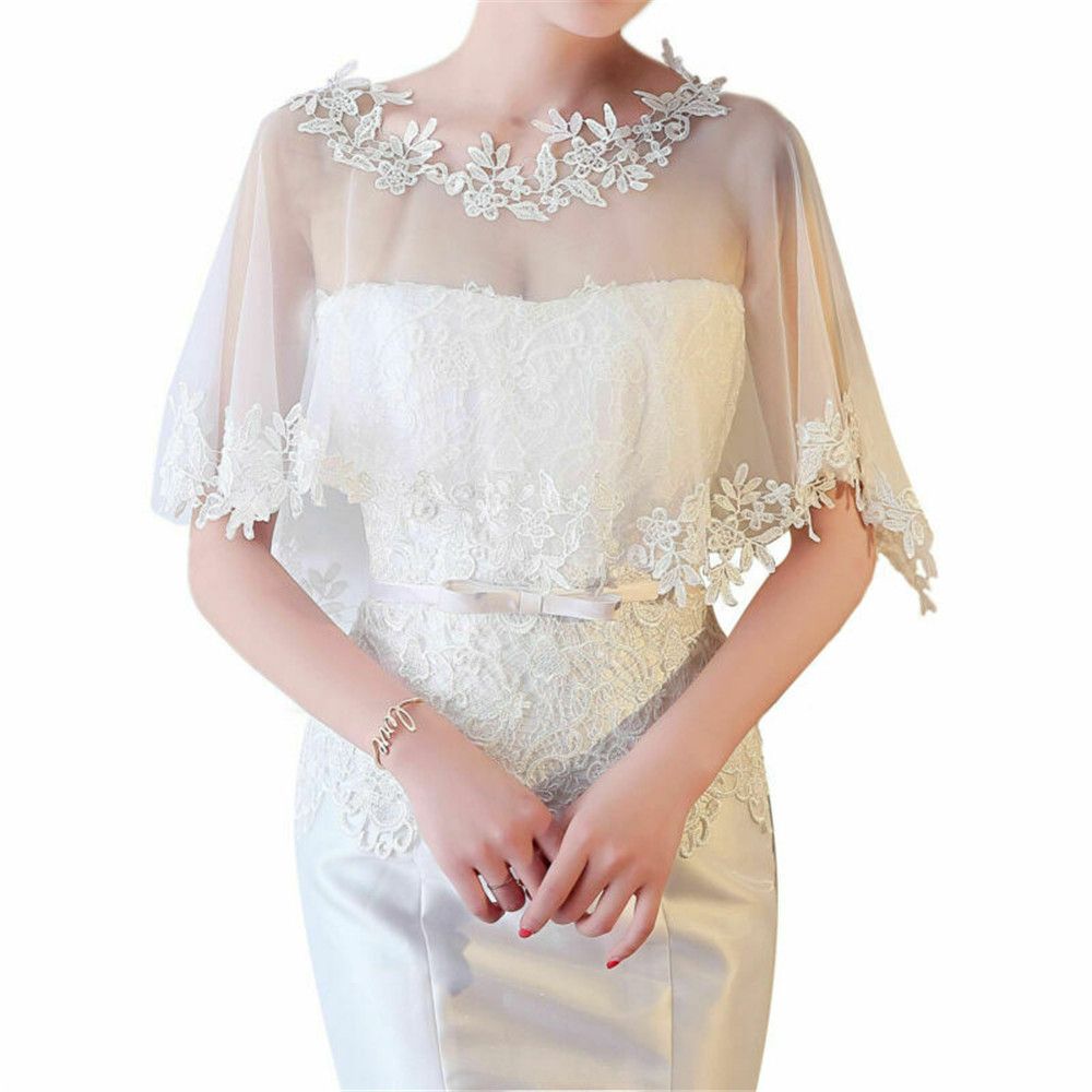 Women Party Bridal Casual Lace - Stole Wedding Shawl のレビューと価格