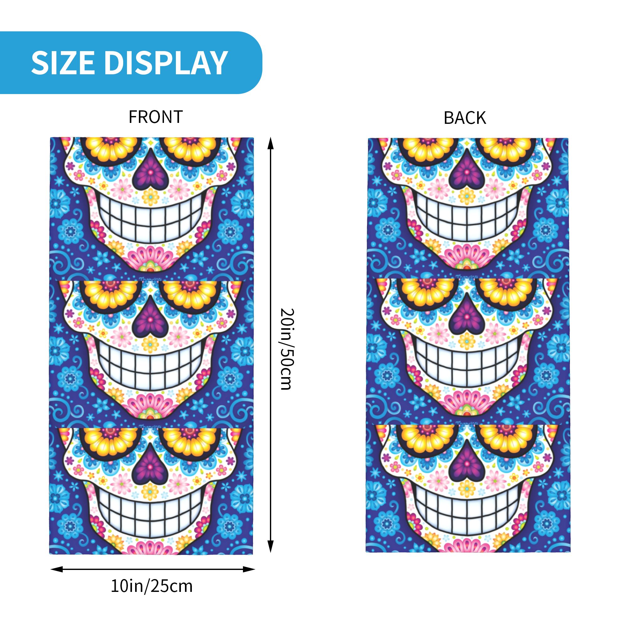 Custom Day Of The Dead Sugar S - Neck Warmer Tube のレビューと価格