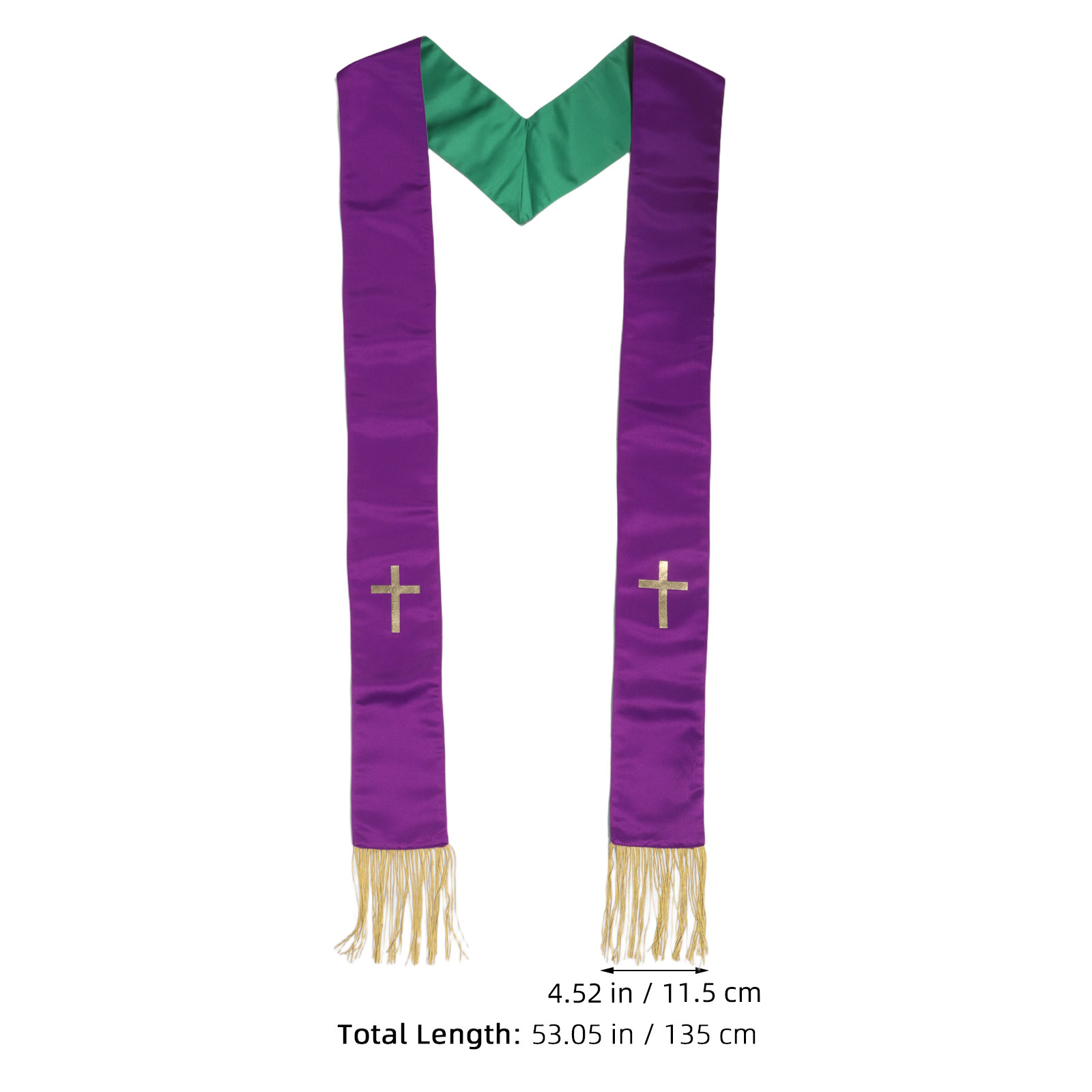 Reversible Embroidered Pastor  - Stole Wedding Shawl のレビューと価格