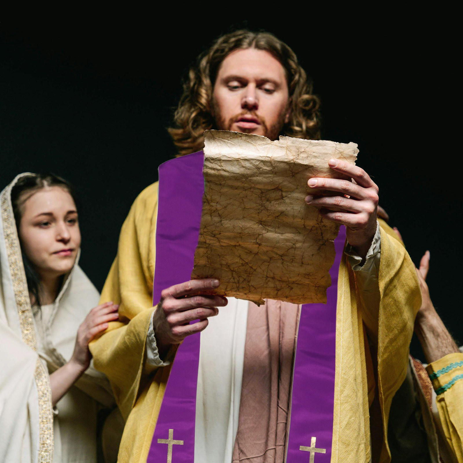 Reversible Embroidered Pastor  - Stole Wedding Shawl のレビューと価格