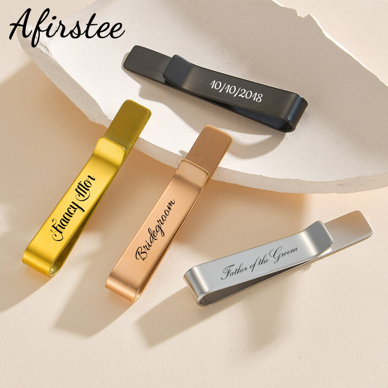Afirstee Stainless Steel Engra - Tie Bar Set Gift のレビューと価格
