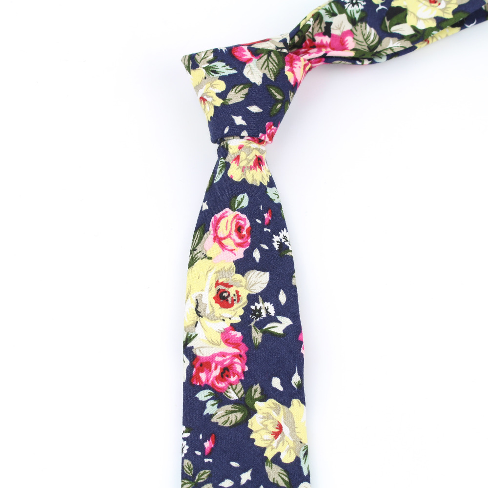 Cotton Men's Colourful Tie Tie - Skinny Tie Men のレビューと価格