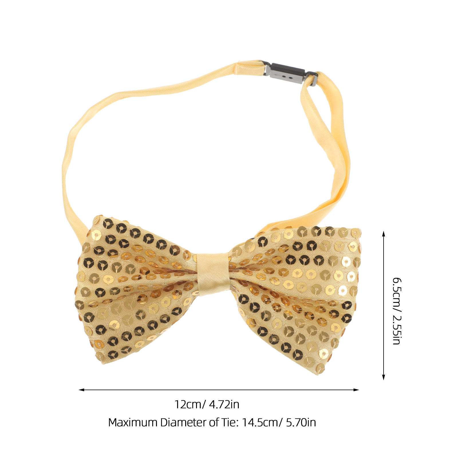 5Pcs Silver Sequin Bow Ties fo - Bow Tie Pre Tied のレビューと価格