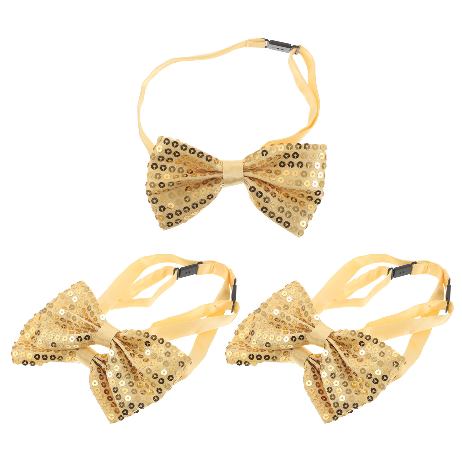 5Pcs Silver Sequin Bow Ties fo - Bow Tie Pre Tied のレビューと価格