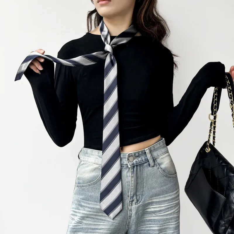 2026 South Korea Dongdaemun St - Silk Tie Striped のレビューと価格