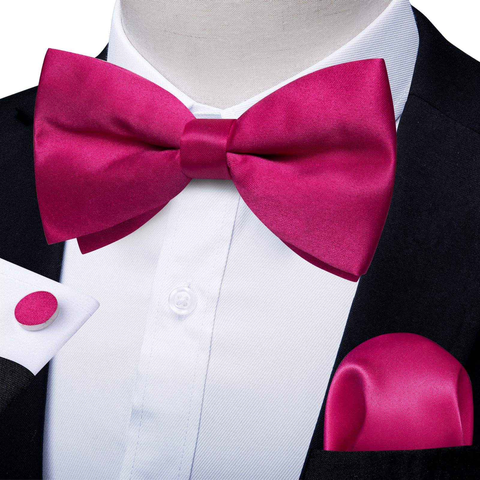Men's Solid Pre-tied Bowtie Ro - Bow Tie Pre Tied のレビューと価格