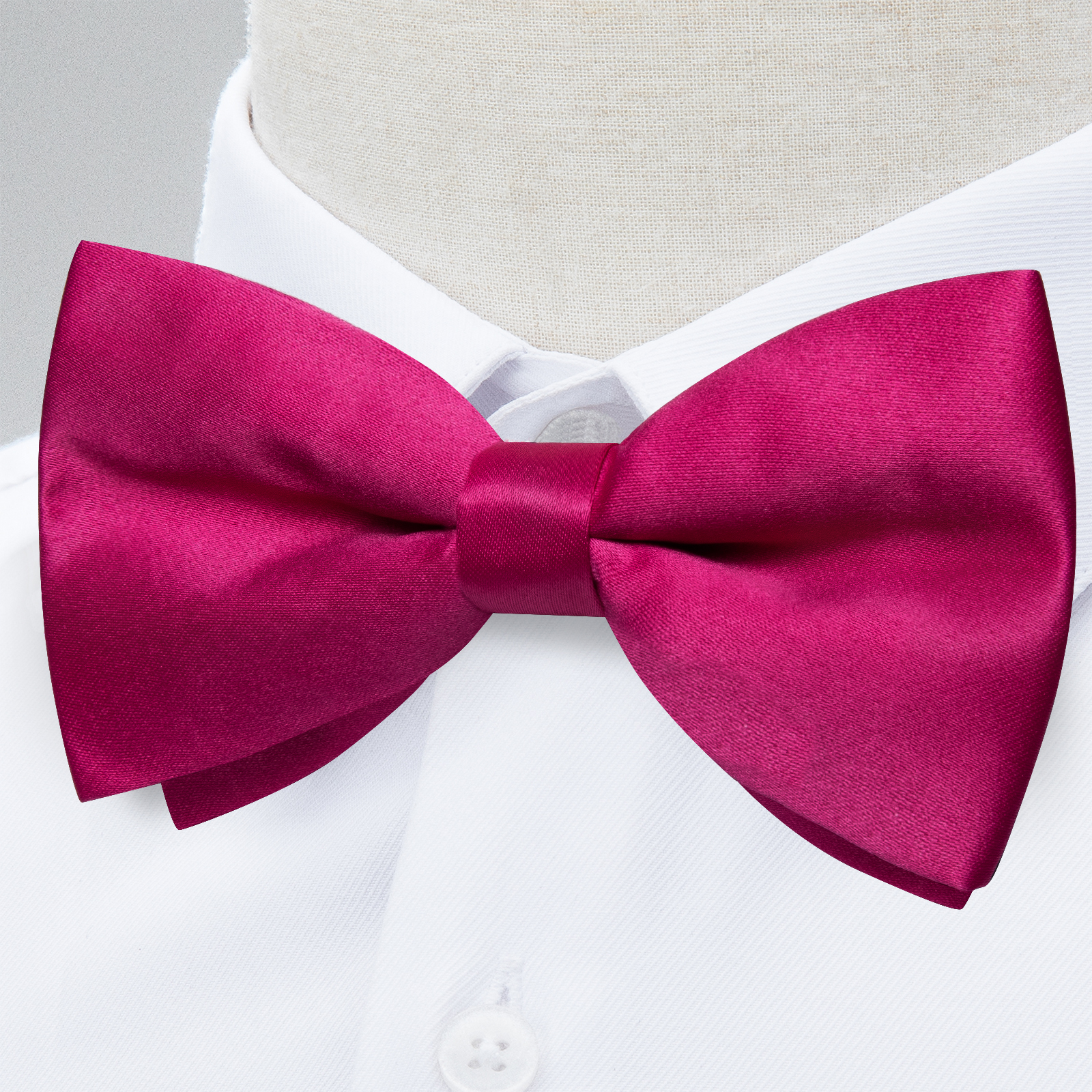 Men's Solid Pre-tied Bowtie Ro - Bow Tie Pre Tied のレビューと価格