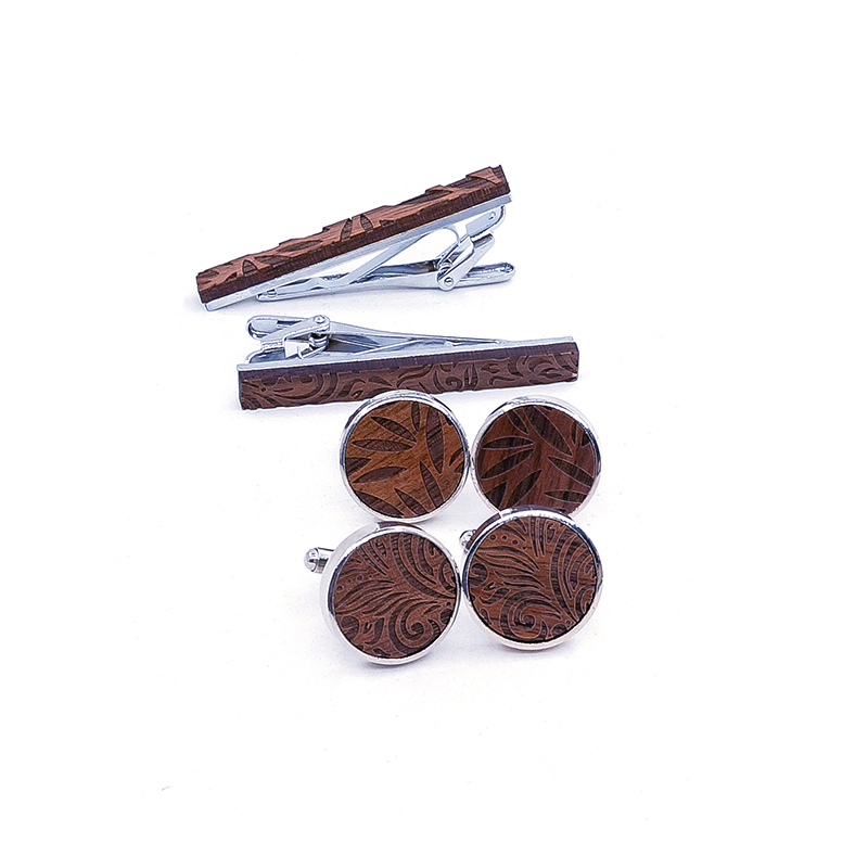 2019 CUFFLINKS TIE CLIPS SET M - Tie Bar Set Gift のレビューと価格
