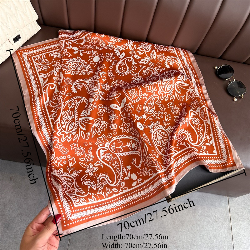 1Pc cashew print fashion silk  - Silk Neck Scarf のレビューと価格