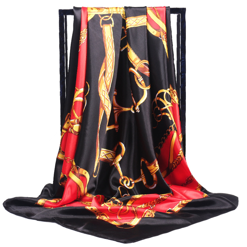 90*90cm Ladies Silk Scarf Band - Face Scarf Mask のレビューと価格