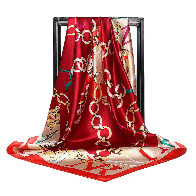 90*90cm Ladies Silk Scarf Band - Face Scarf Mask のレビューと価格