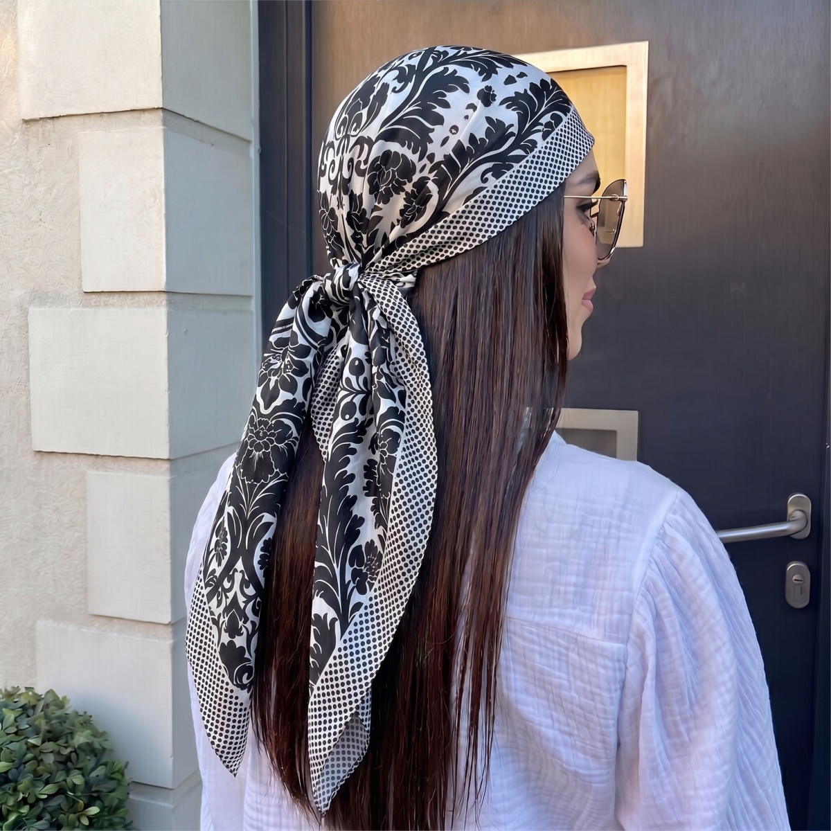 NEW Women Silk Square Scarf La - Pashmina Wrap Large のレビューと価格