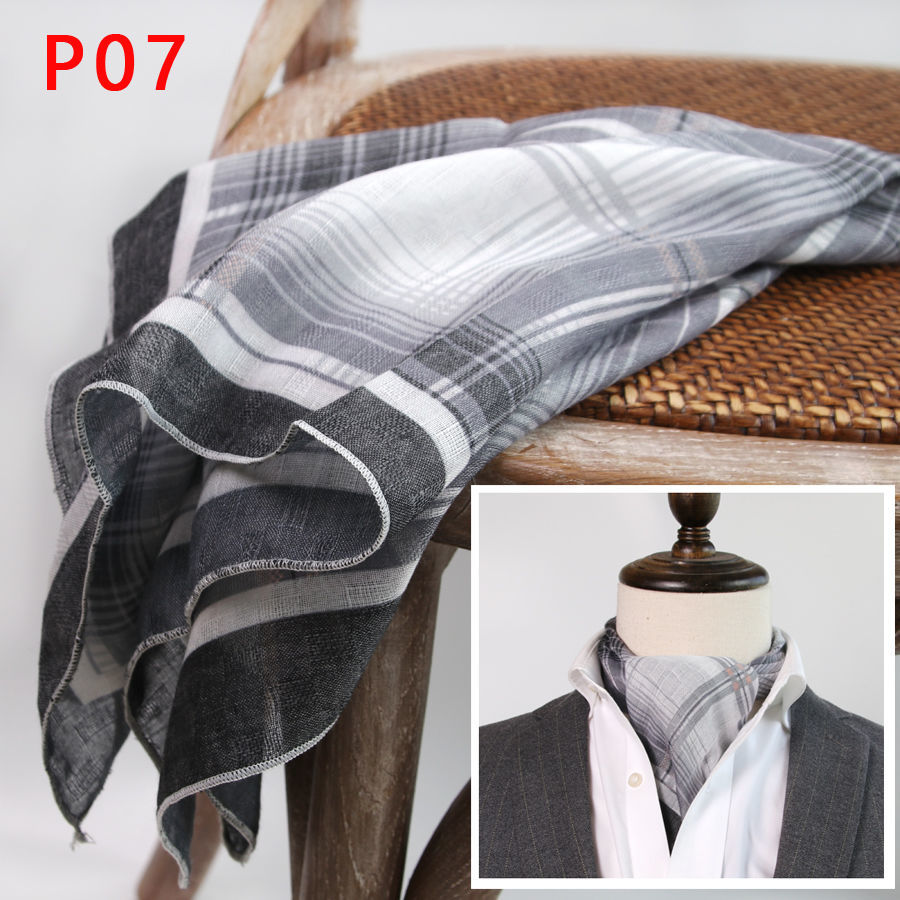 Men's Square Scarf with Button - Bandana Cotton のレビューと価格