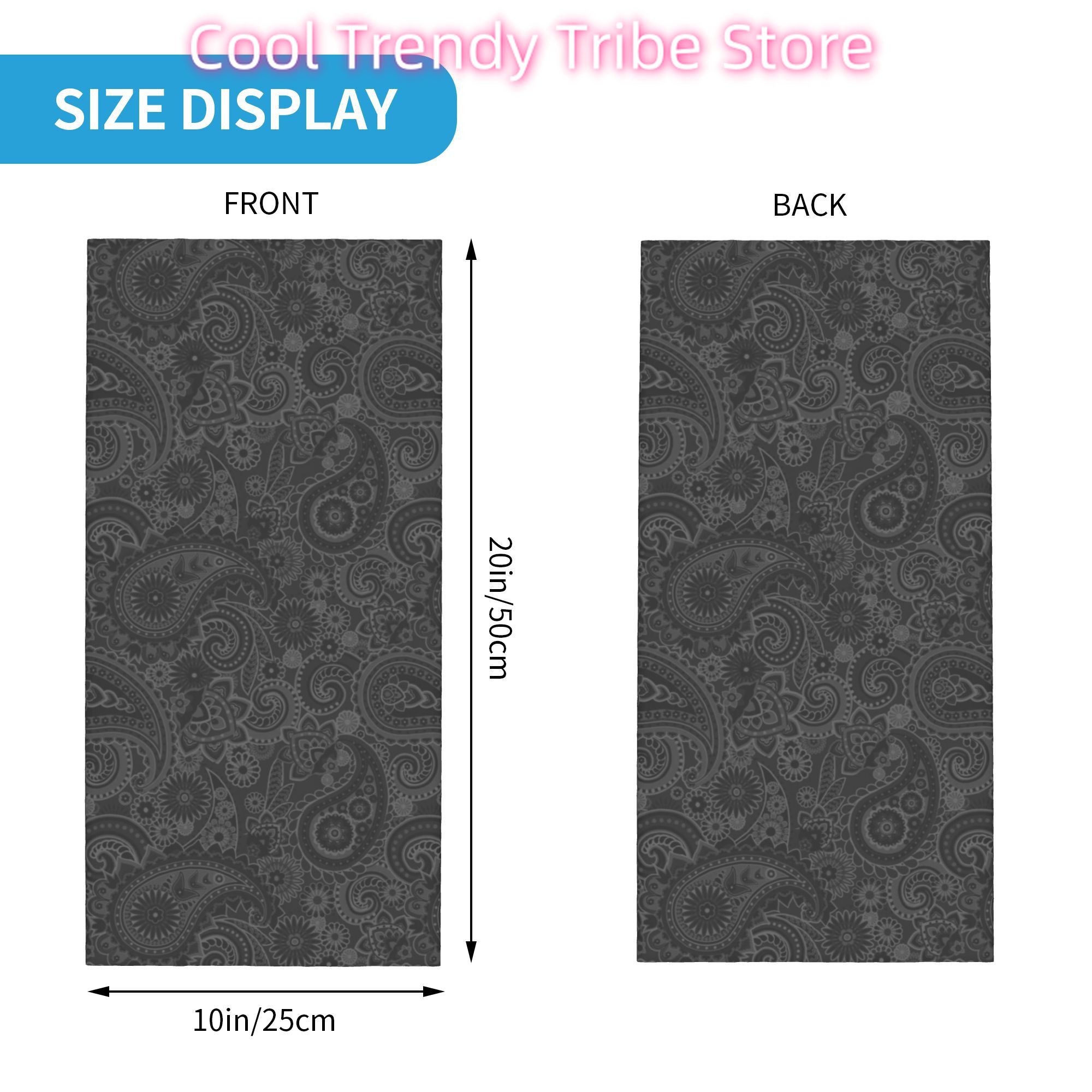 Custom Paisley Chicano Bandana - Neck Warmer Tube のレビューと価格