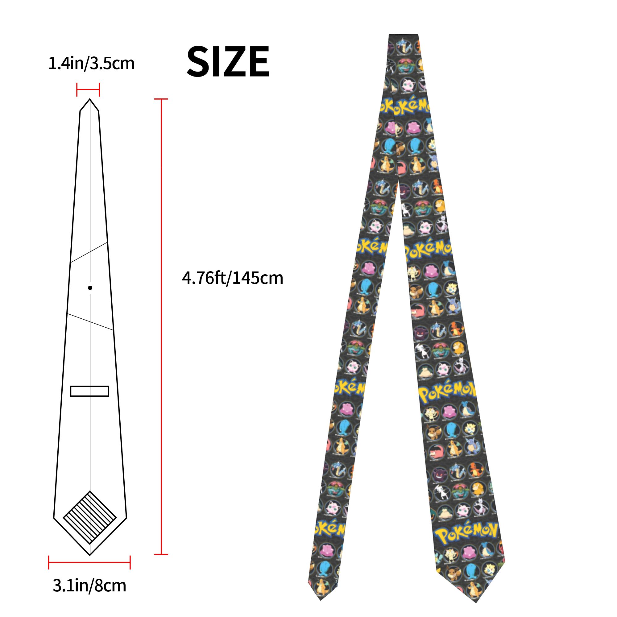 Cartoon Pokemon Characters Nec - Skinny Tie Men のレビューと価格