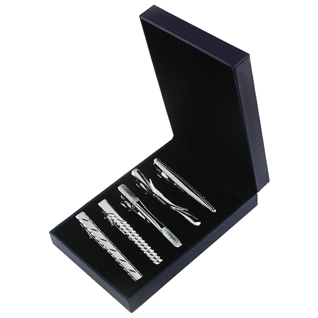5 Pieces Tie Bar Clips Mens Me - Tie Bar Set Gift のレビューと価格