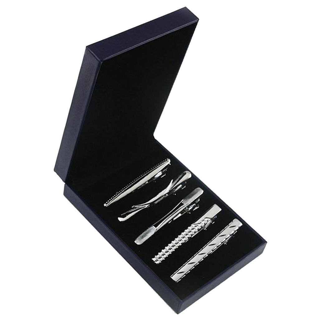 5 Pieces Tie Bar Clips Mens Me - Tie Bar Set Gift のレビューと価格