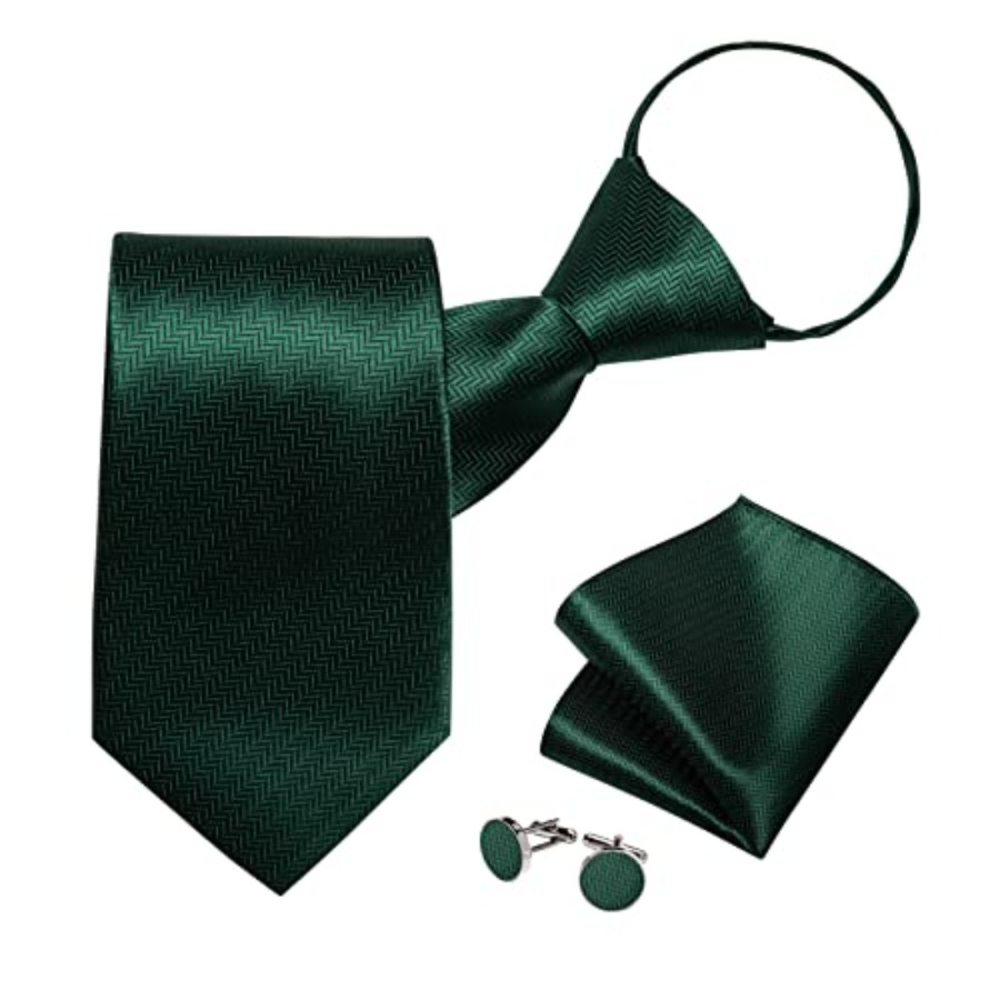 Silk Zipper Ties for Men,Paisl - Pocket Square Set のレビューと価格