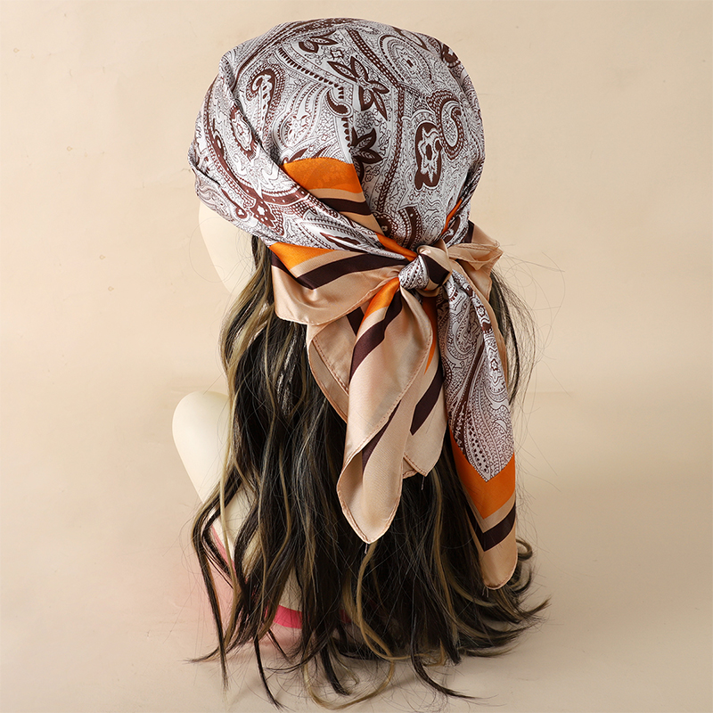 Luxury Spring Silk Scarf Women - Silk Tie Striped のレビューと価格