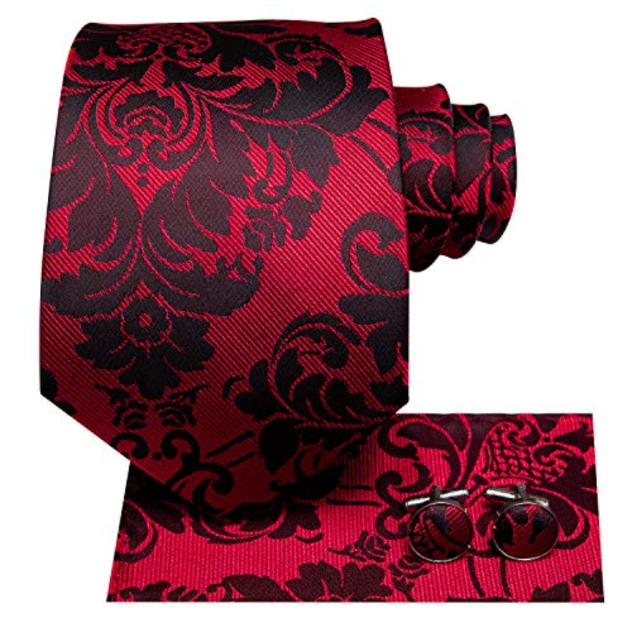 Silk Ties for Men Plaid Paisle - Pocket Square Set のレビューと価格