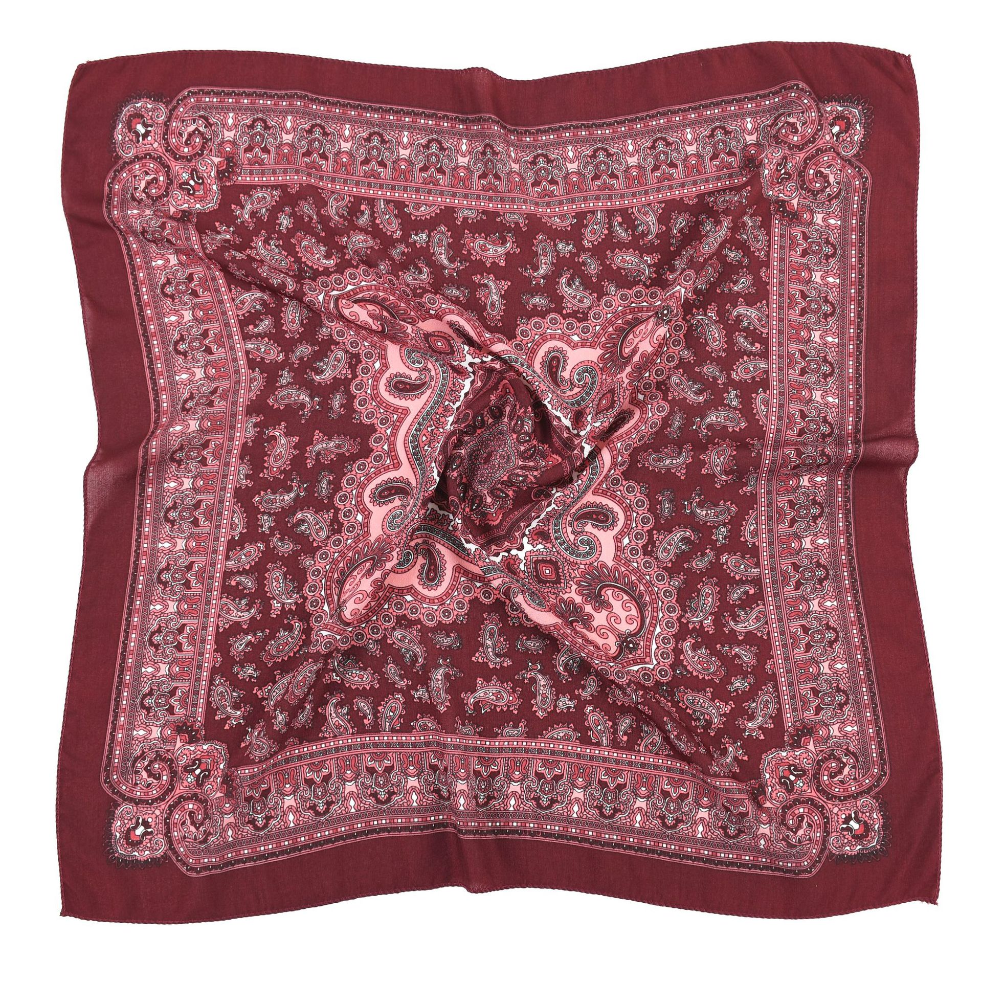 70*70cm Women Retro Floral Rus - Bandana Cotton のレビューと価格