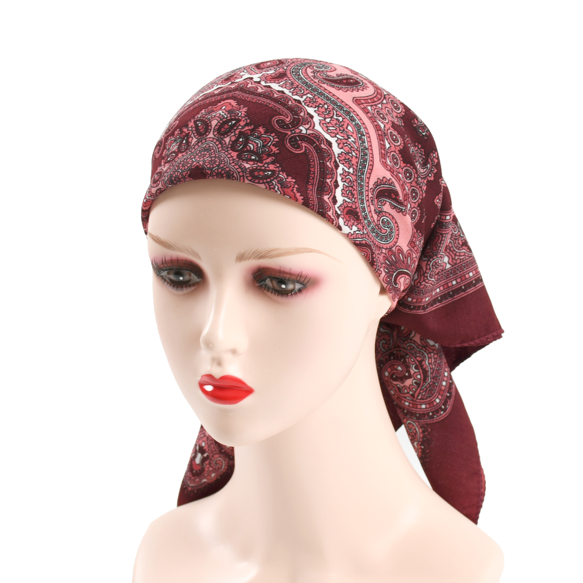 70*70cm Women Retro Floral Rus - Bandana Cotton のレビューと価格