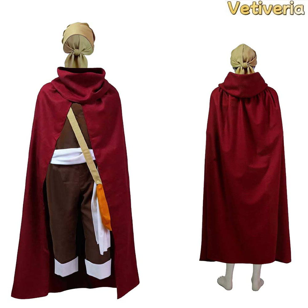 Men Usopp Cosplay Scarf Jumpsu - Ascot Neck Scarf のレビューと価格