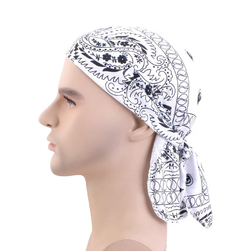 New Men Women Print Durag Du-R - Bandana Doo Rag のレビューと価格