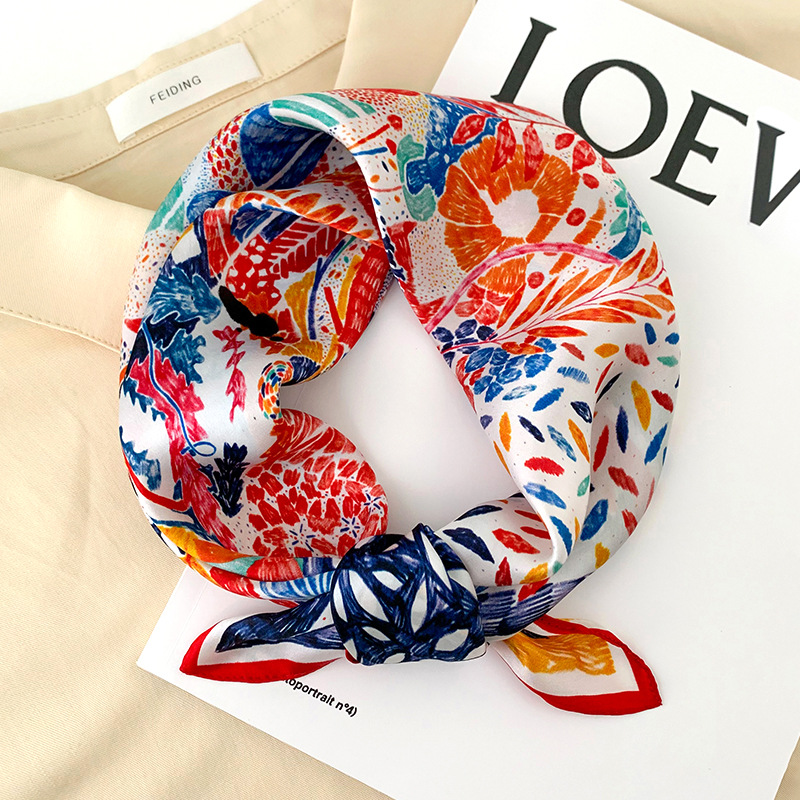 53cm Square Silk Scarf Women N - Silk Neck Scarf のレビューと価格