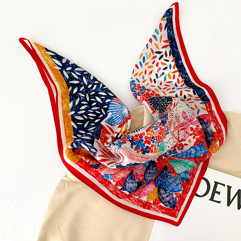 53cm Square Silk Scarf Women N - Silk Neck Scarf のレビューと価格