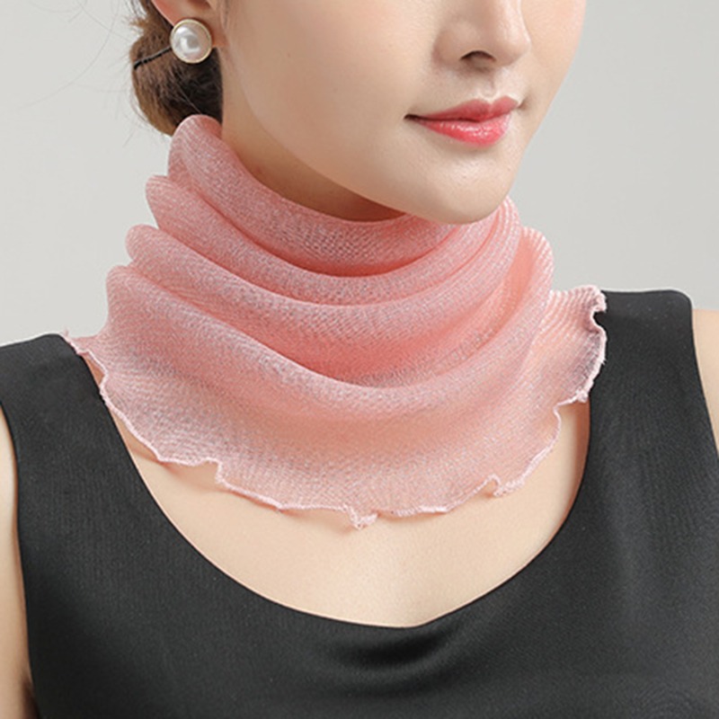 Spring Summer Chiffon Neck Col - Face Scarf Mask のレビューと価格