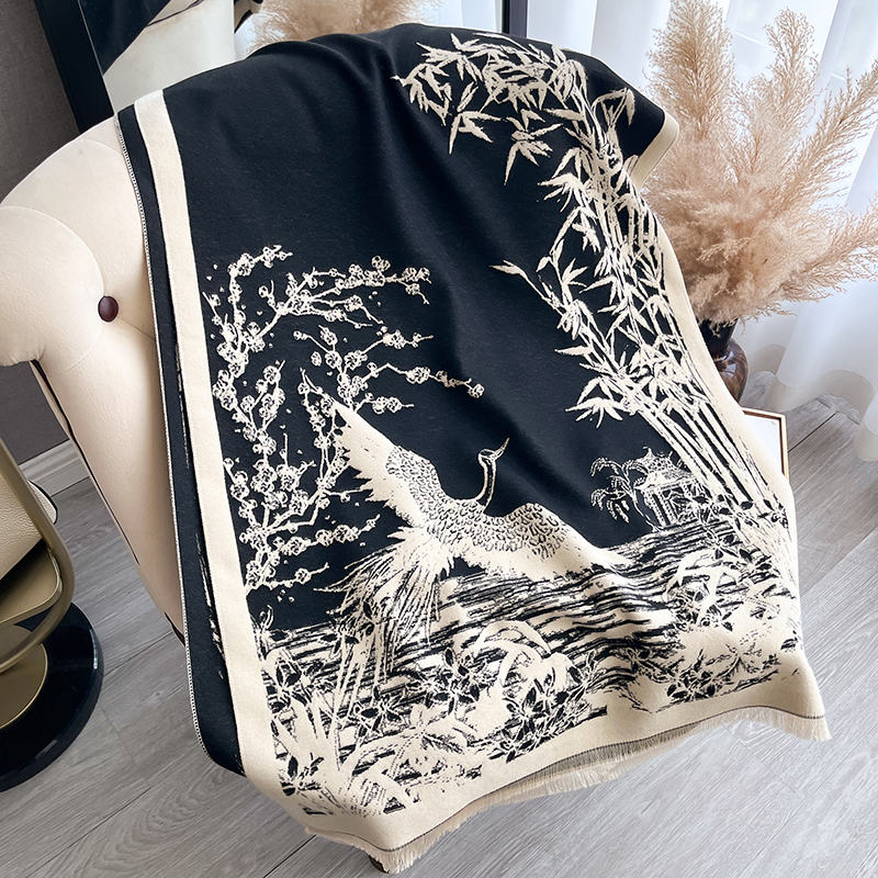 Women Winter Cashmere Scarf Wh - Woven Scarf Blanket のレビューと価格