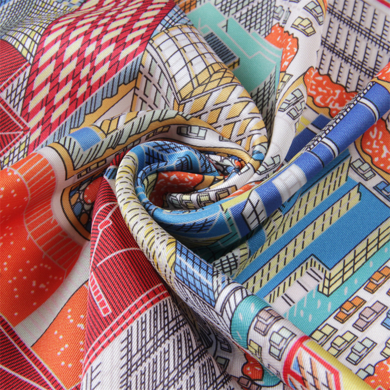 Silk Scarf Women Magic City Pr - Scarf Silk Square のレビューと価格