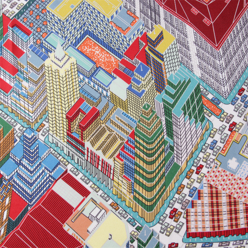 Silk Scarf Women Magic City Pr - Scarf Silk Square のレビューと価格