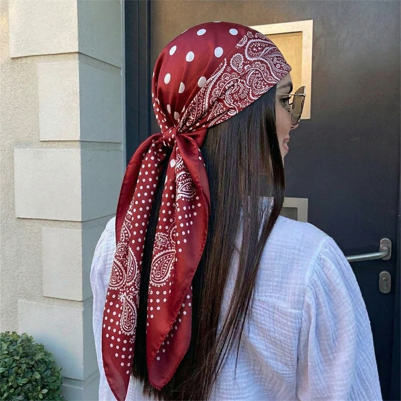 90cm Luxury Brand 2026 Dot Pri - Silk Neck Scarf のレビューと価格